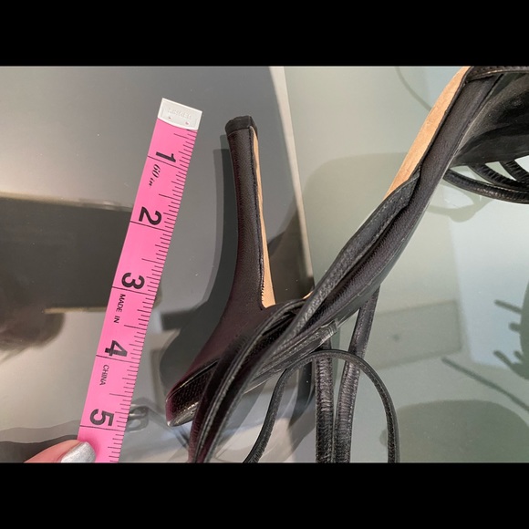 Christian Dior strappy heels 40 black good shape - Picture 5 of 5